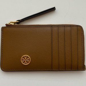 T Burch Robinson Top Zip Card Case